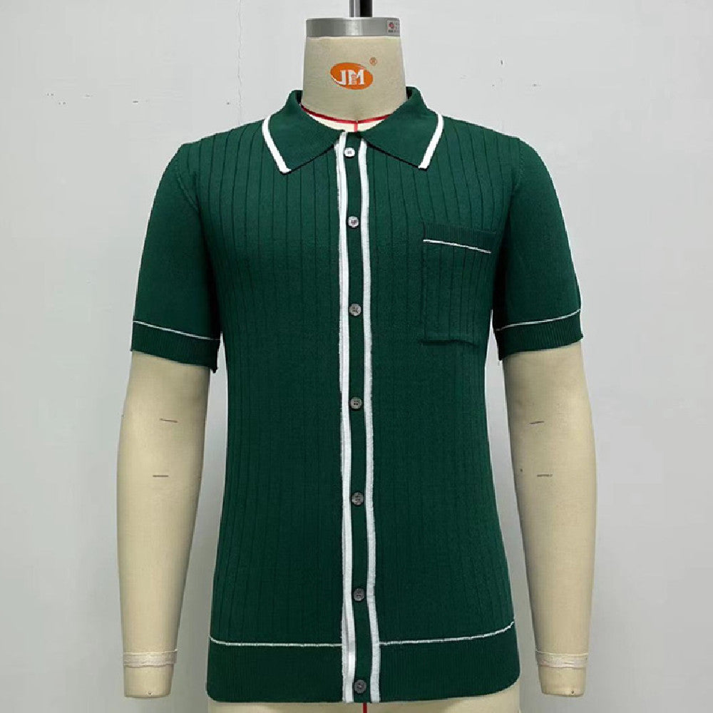 Men's Chic Fashion Short Sleeve Shirt For Summer And Autumn