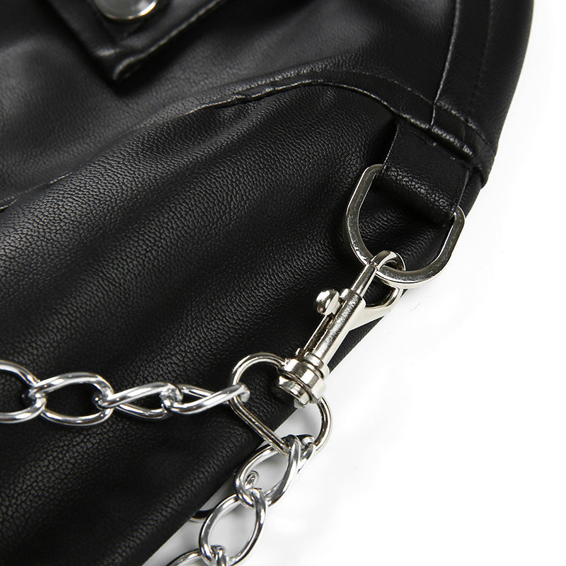 Women's Faux Leather Coat