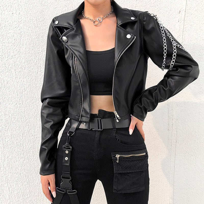 Women's Faux Leather Coat