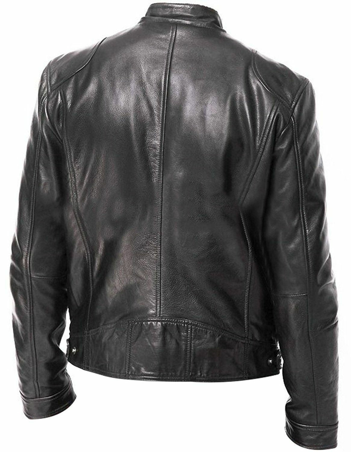 Men PU Leather Jacket For Look Attractive