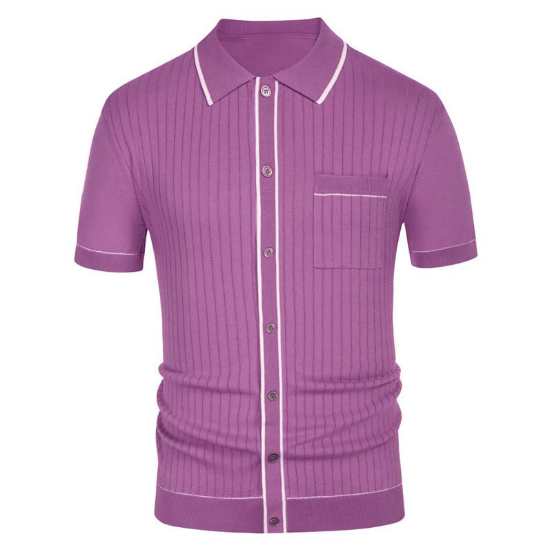 Men's Chic Fashion Short Sleeve Shirt For Summer And Autumn