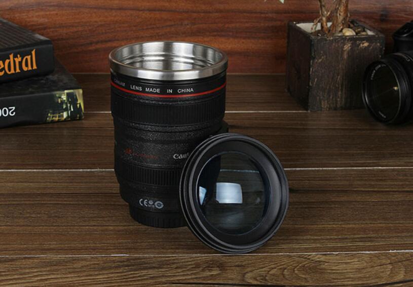 Coffee Mug Camera Lens Mugs 300ml Battery Style Stainless Steel For Sporting Travel