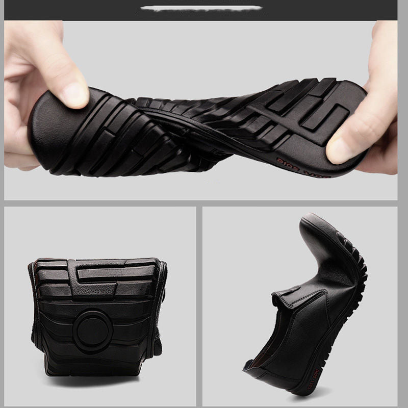 Men's Elegant Comfortable PU Leather Slip On Dress Shoes
