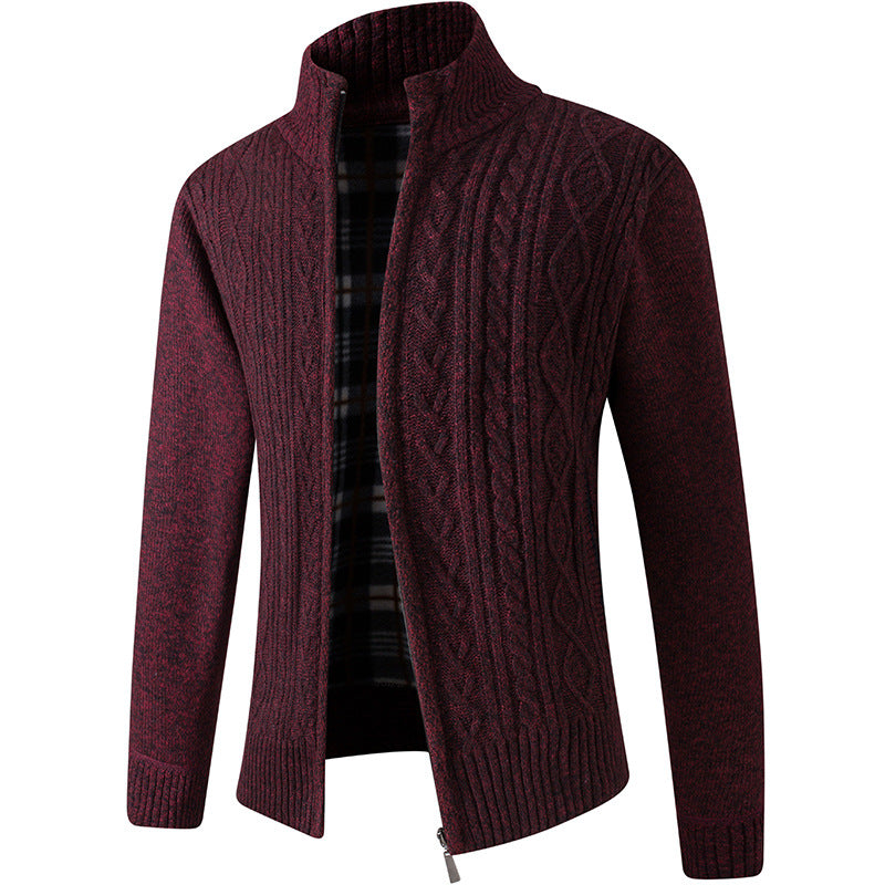 Men's Casual Cardigan Coat Comfortable and Elegant with Zipper