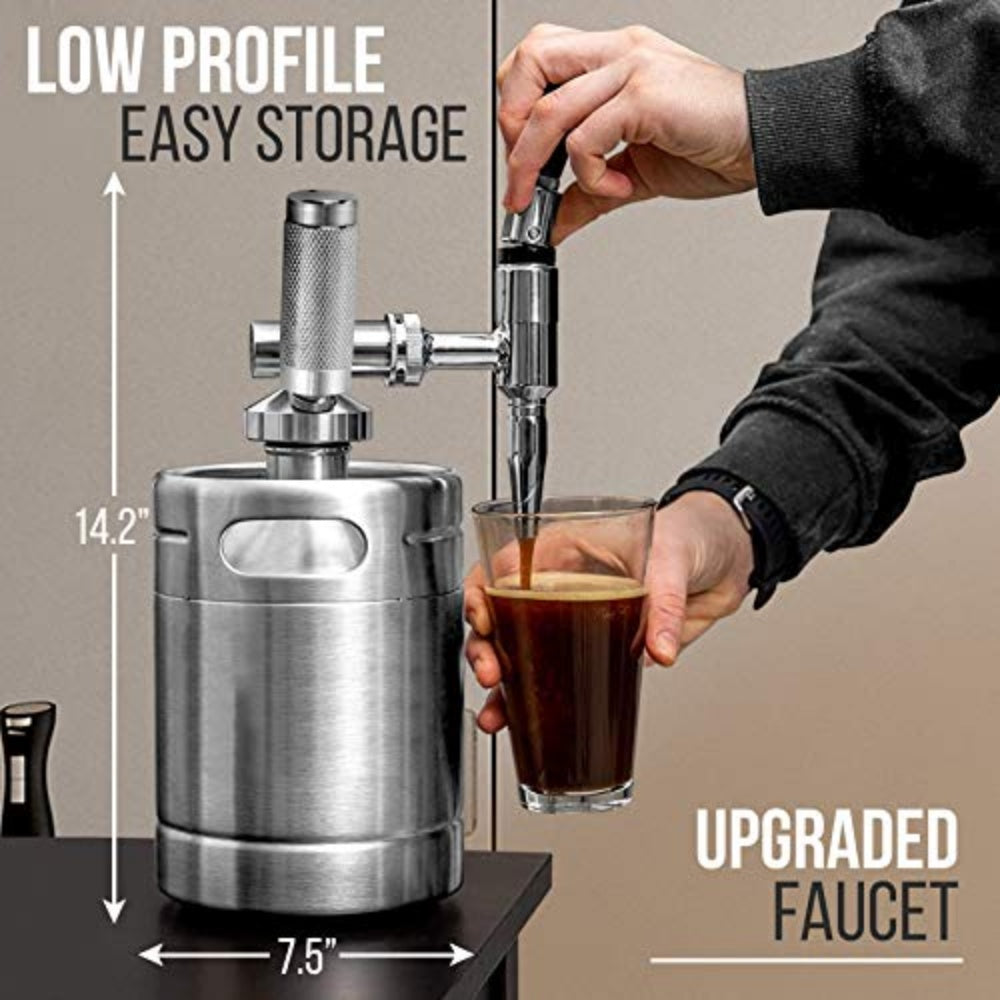 Nitrogen Coffee Machine Stainless Steel Barrel - For Firm Coffee Connoisseurs