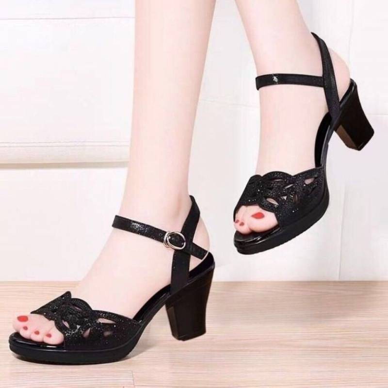 Low Price Mid-heel Shoes | Rhinestone High Heels
