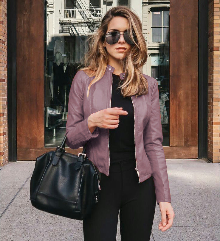 Chic Leather jacket For Women | PU Fashion Coat