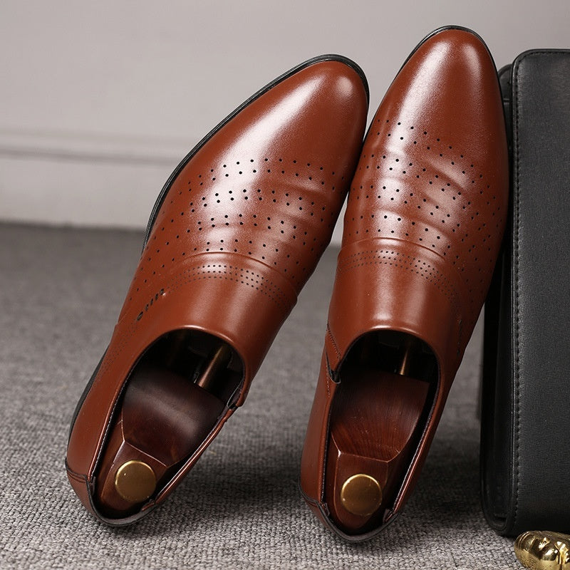 Dress Shoes For Men | Casual Pointed Toe Leather