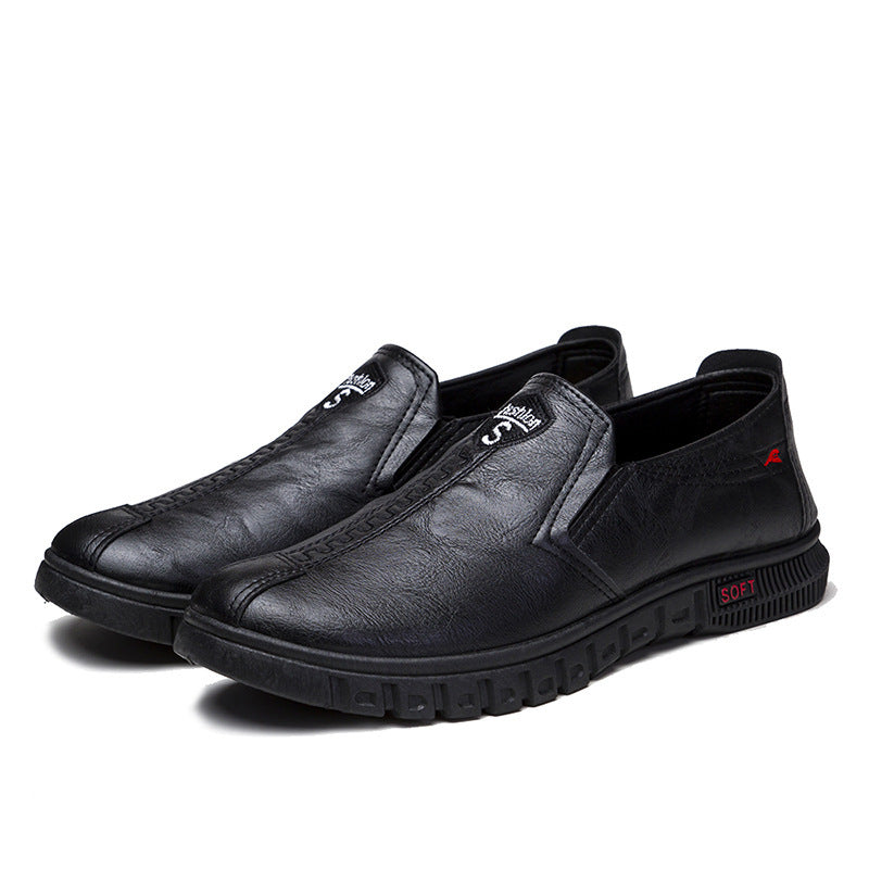 Men's Quality Cowhide Shoes Rubber Sole And First layer In pig Insole