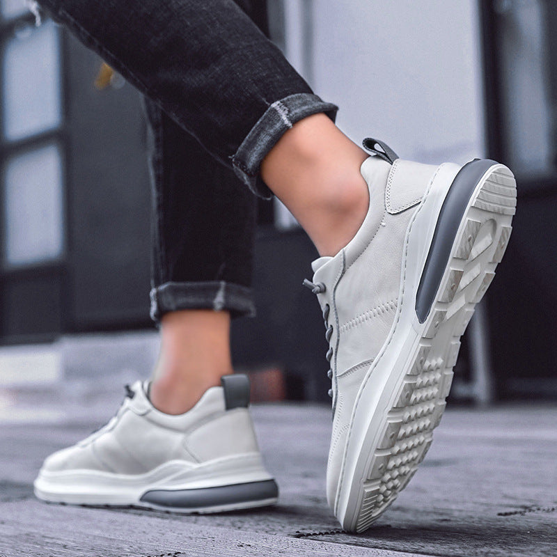Board Sports Teen Casual Tide Shoes | Soft Leather Sneakers