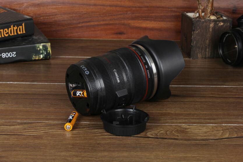 Coffee Mug Camera Lens Mugs 300ml Battery Style Stainless Steel For Sporting Travel