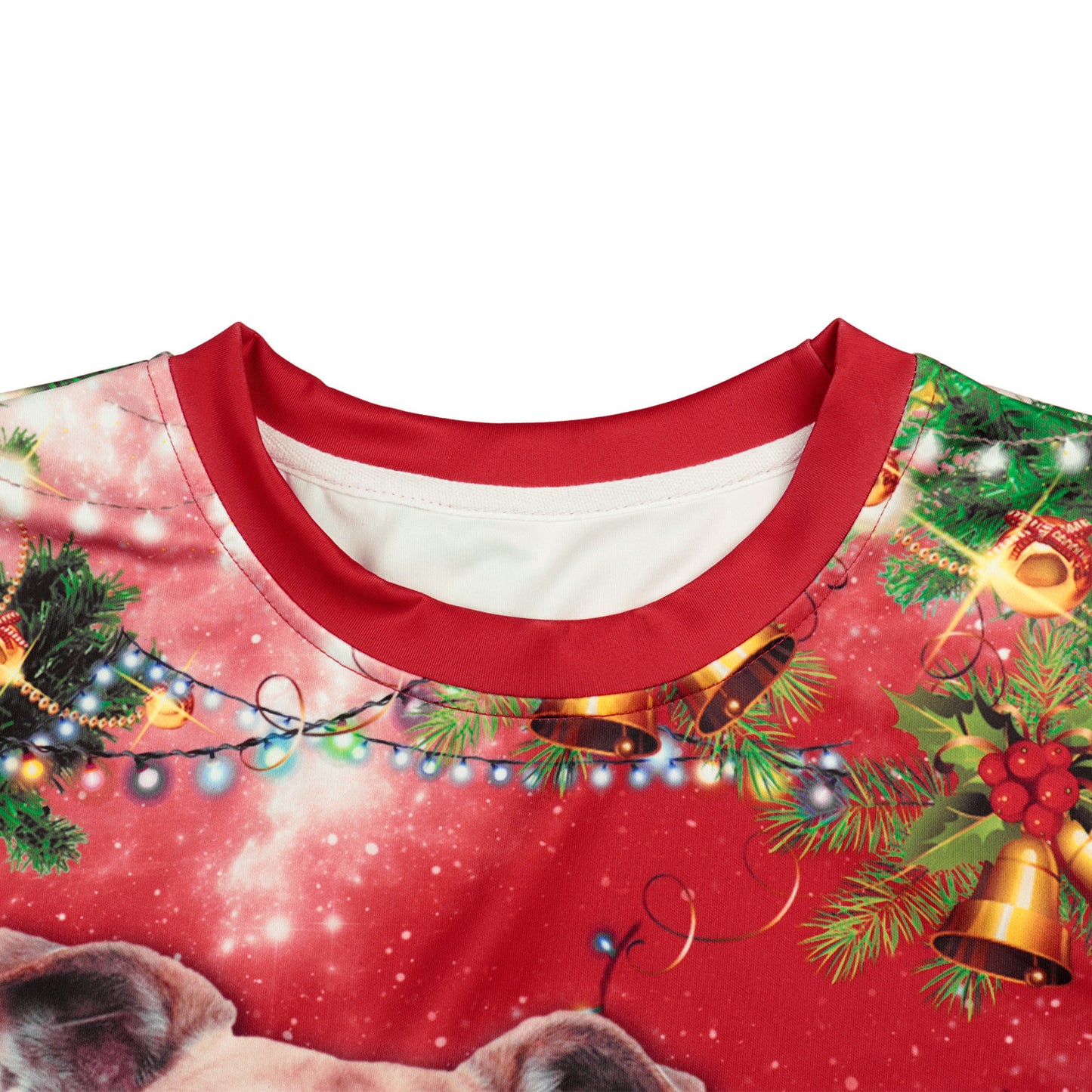 Men's Christmas Dog 3d Digital Printed Warm Pullover Sweater