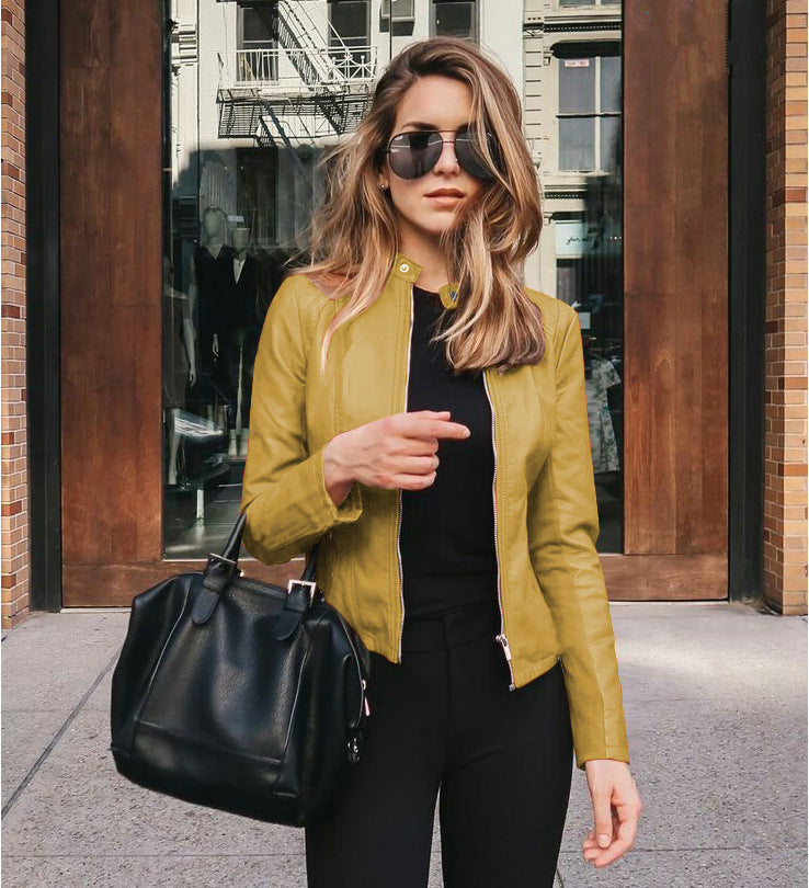 Chic Leather jacket For Women | PU Fashion Coat