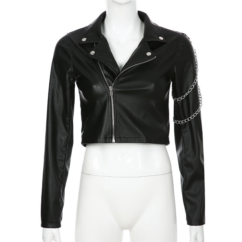 Women's Faux Leather Coat