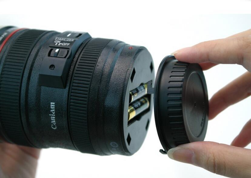 Coffee Mug Camera Lens Mugs 300ml Battery Style Stainless Steel For Sporting Travel