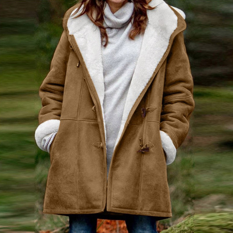 Winter Sherpa Lined Jacket For Women | Elegance and Comfort