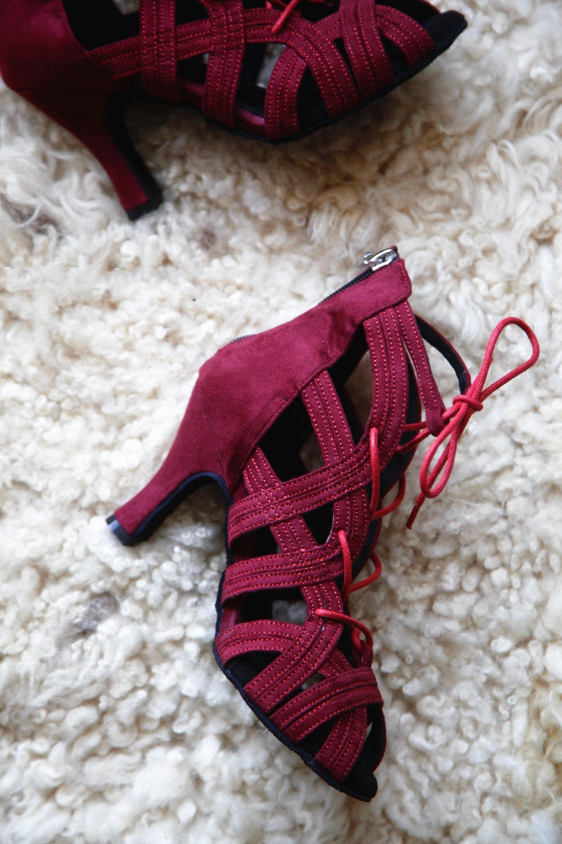 Women's Latin Dance Shoes To Increase Your Height | Kizomba Soft Bottom Thickening.
