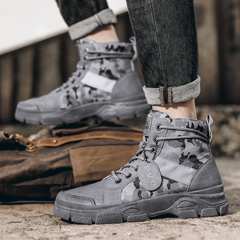 Men's Camouflage Tactical MilitaryTooling Boots | Casual Waterproof