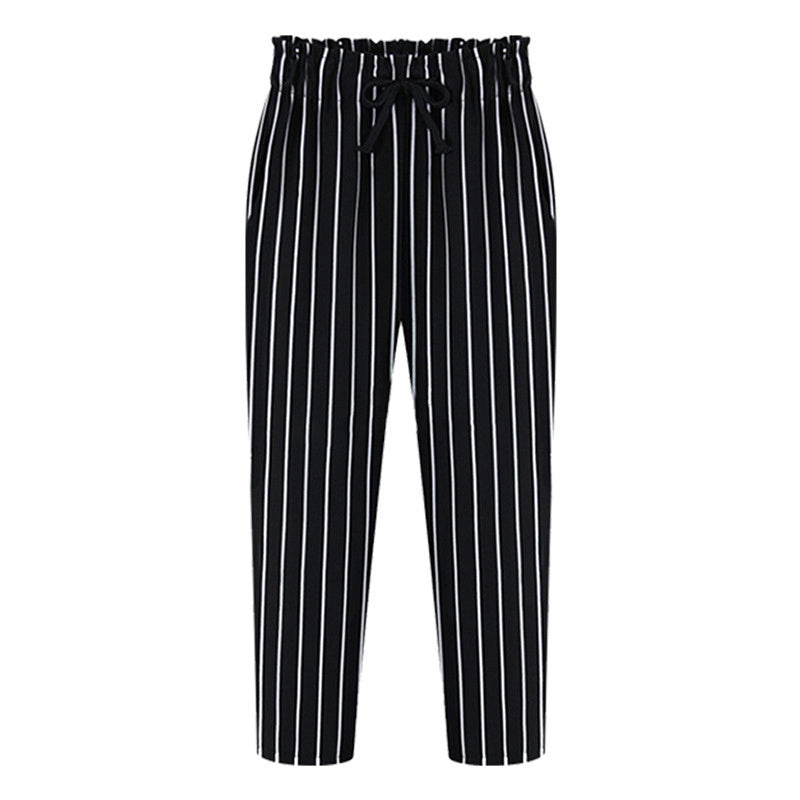 Chiffon cropped trousers