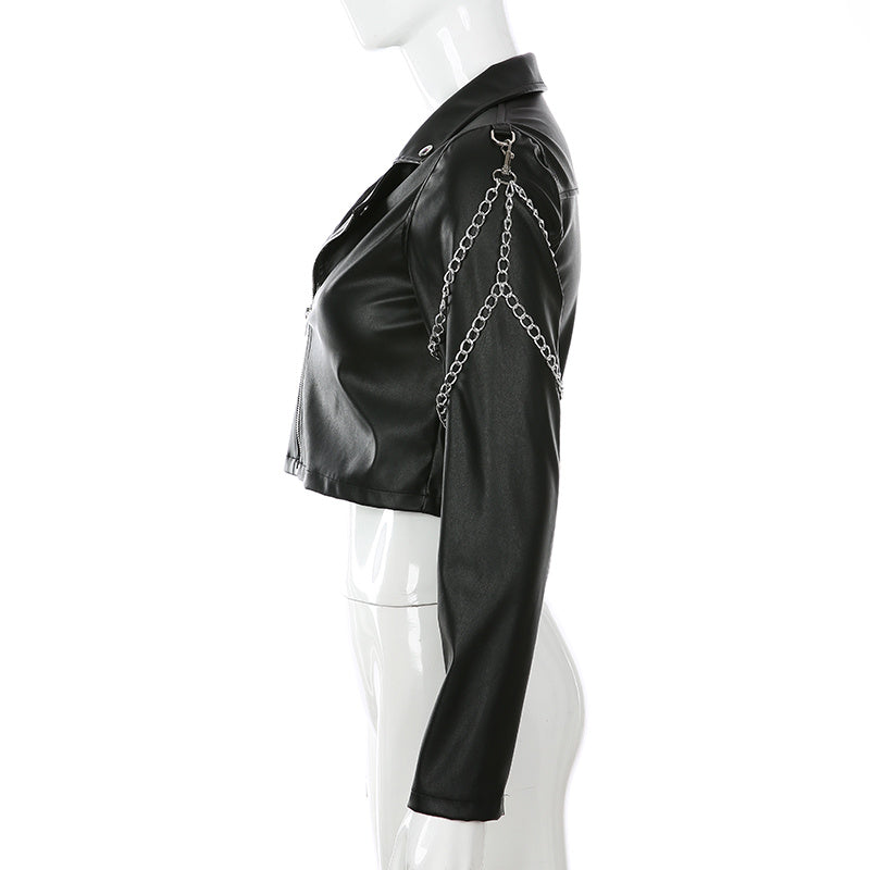 Women's Faux Leather Coat