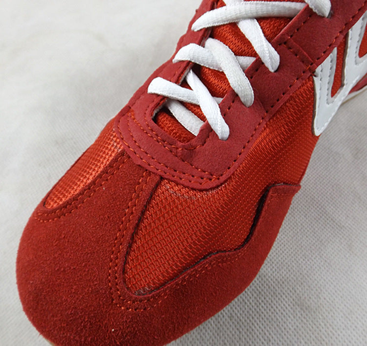 Men's Boxing & Wrestling Shoes | High Quality Boots To Increase Your Height | Red & Black