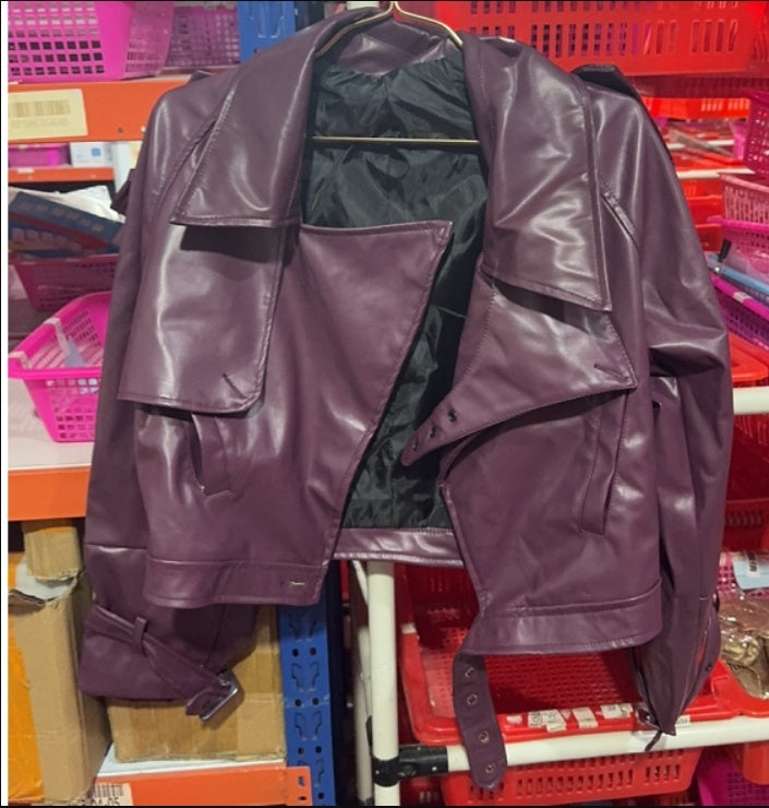 Chic Coat For Women | Leather Jacket Fashion Cropped Tops Streetwear For A Notable Presence In The City