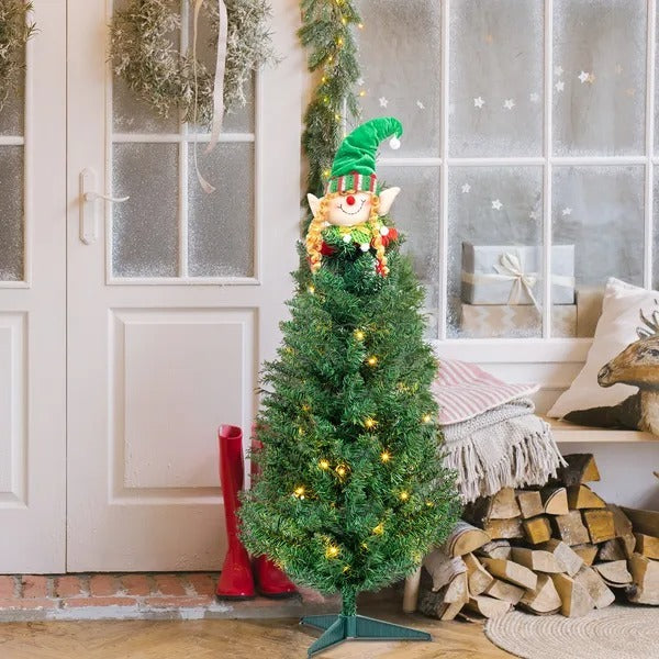 Christmas Tree Green With Santa Claus Decoration | 3ft 129 Branches