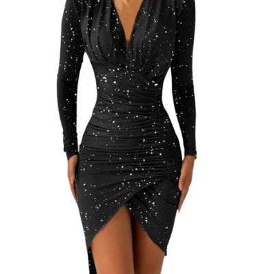 Women's New Printed Slim Fit Dress 👗🌸