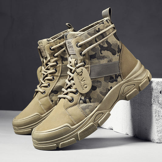 Men's Camouflage Tactical MilitaryTooling  Boots | Casual Waterproof
