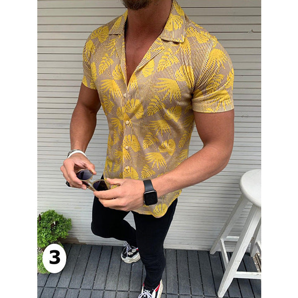 Men’s 3D Printed Short Sleeve Graphic Shirt 👕✨