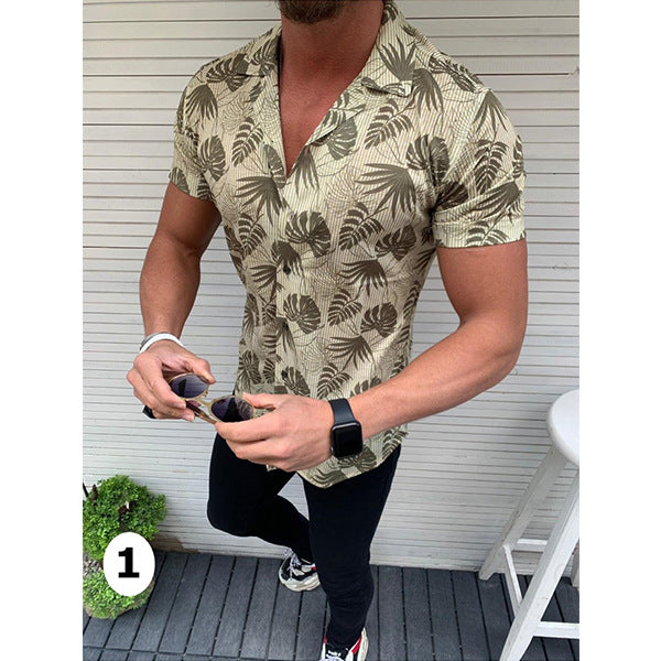 Men’s 3D Printed Short Sleeve Graphic Shirt 👕✨
