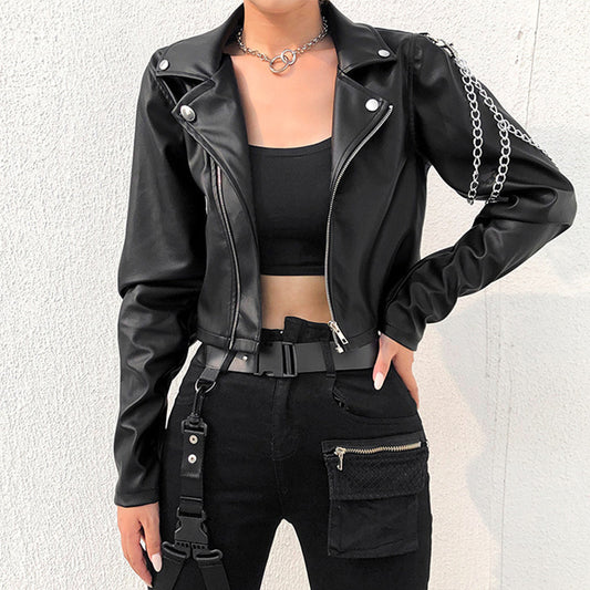 Women's Faux Leather Coat