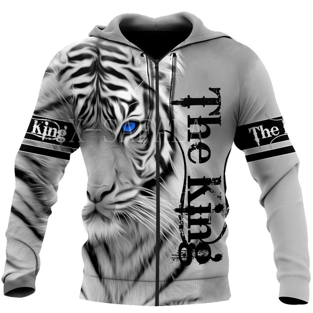 Cool White Tiger 3D All Over Print Hoodie 🐅❄️