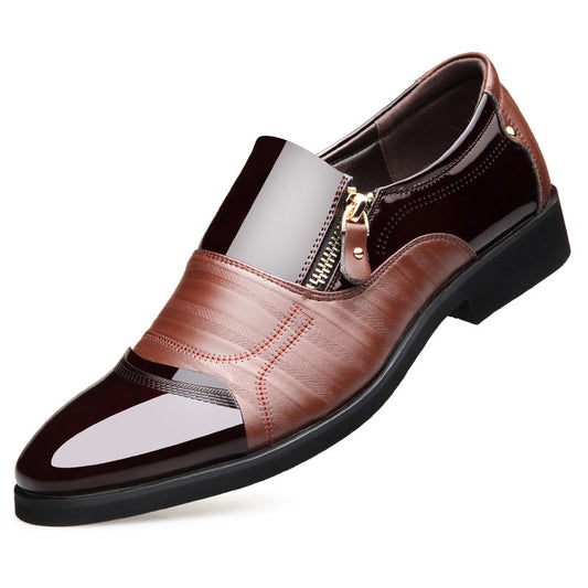 Men's Elegant PU Leather Slip On Lightweight Formal Shoes