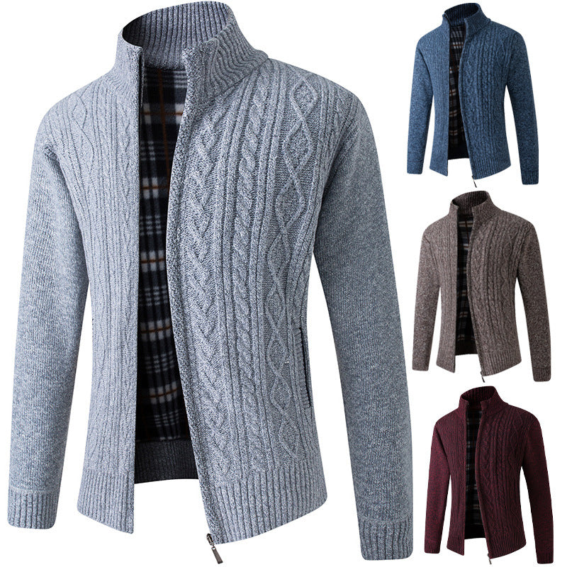 Men's Casual Cardigan Coat Comfortable and Elegant with Zipper