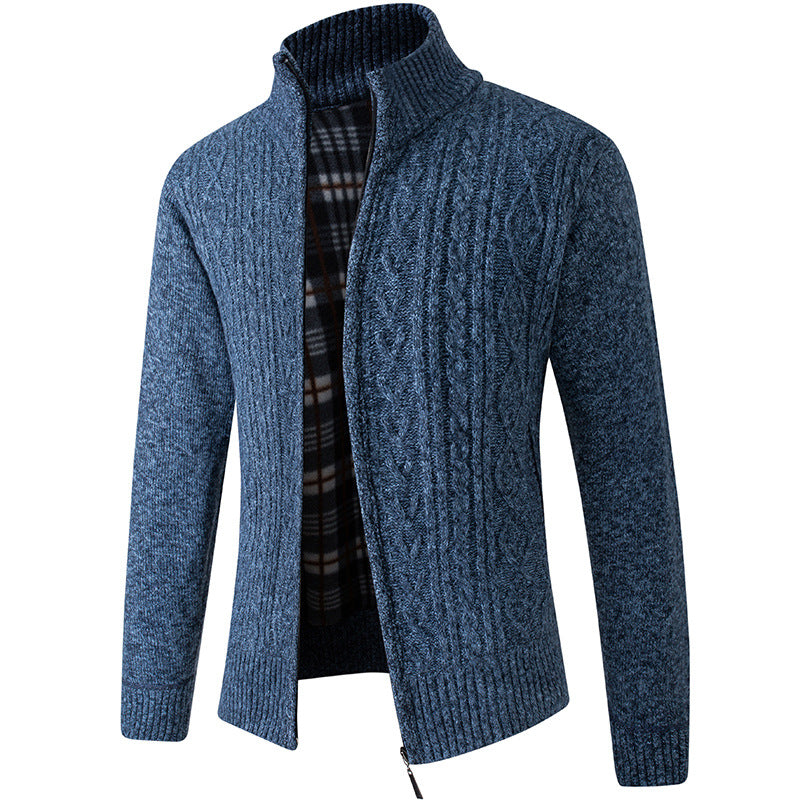 Men's Casual Cardigan Coat Comfortable and Elegant with Zipper