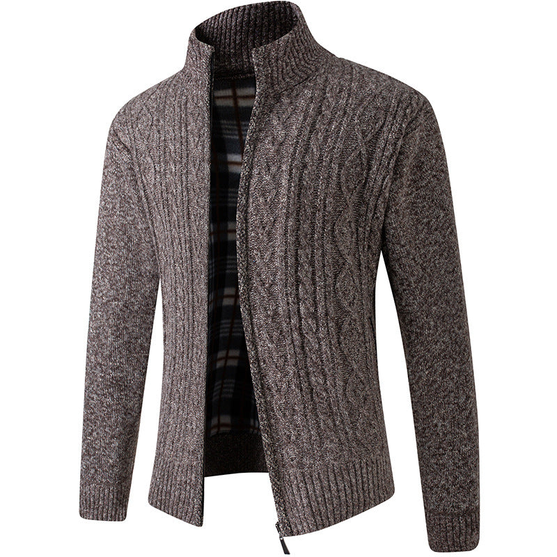 Men's Casual Cardigan Coat Comfortable and Elegant with Zipper