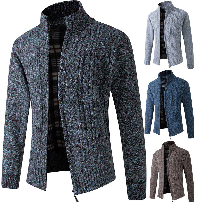 Men's Casual Cardigan Coat Comfortable and Elegant with Zipper