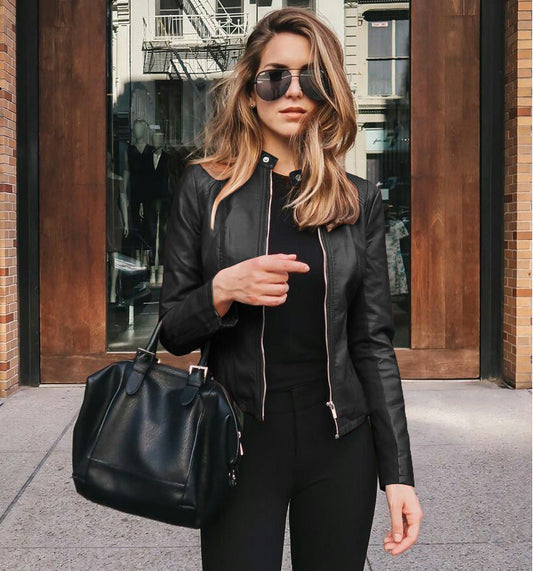 Chic Leather jacket For Women | PU Fashion Coat