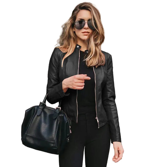 Chic Leather jacket For Women | PU Fashion Coat