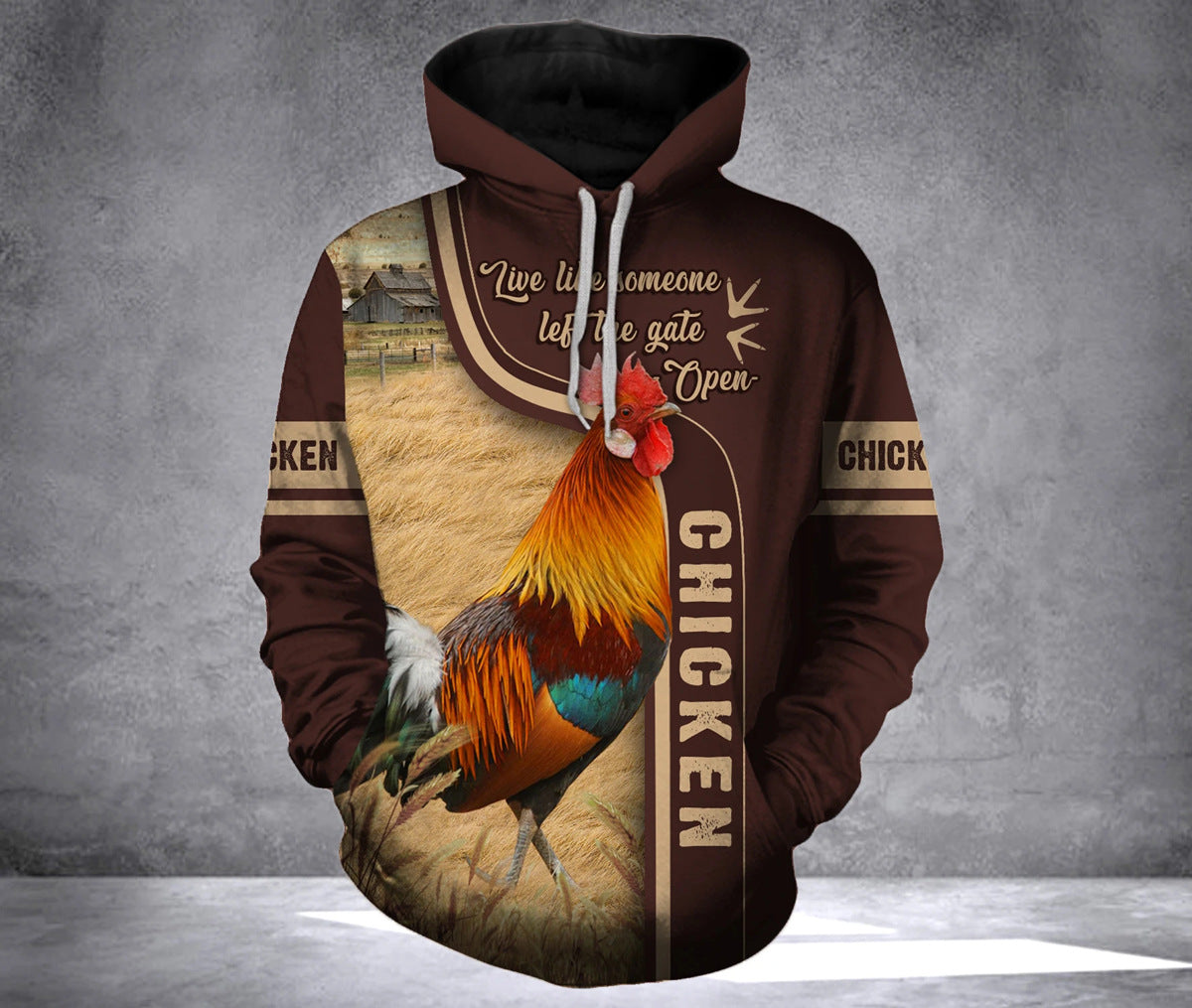 Men's Rooster Series Hooded One-Piece Bodywear 🐓🎭