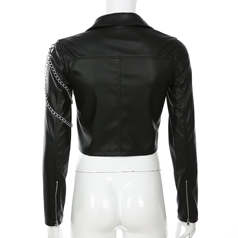 Women's Faux Leather Coat