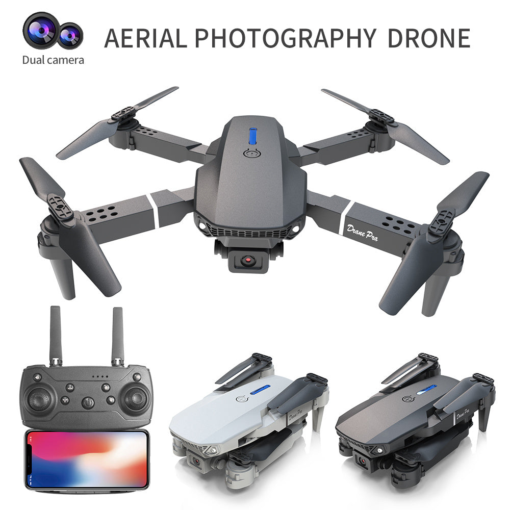 Remote Control Toy | E88 Dual Camera Drone, WiFi FPV Double Folding RC Quadcopter Altitude Hold
