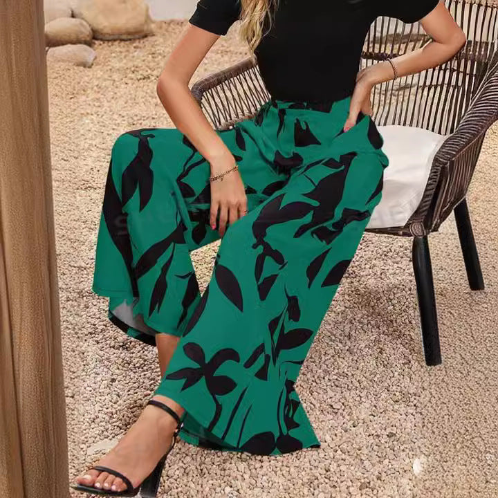 Women’s Street Style Wide-Leg Pants – Creative Hip-Hop Spring Trousers