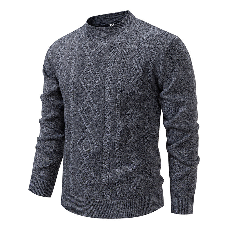 Men’s Casual Round Neck Knitted Sweater – Warm, Comfortable & Stylish