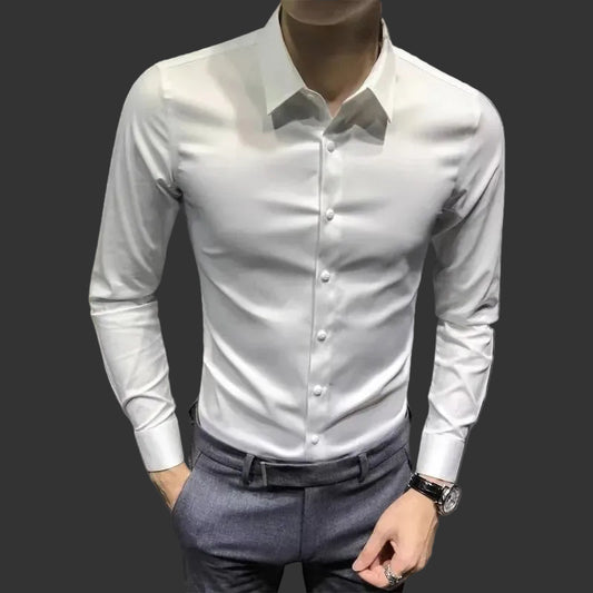 Men’s Business Casual Shirt – Long Sleeve Professional Office Top