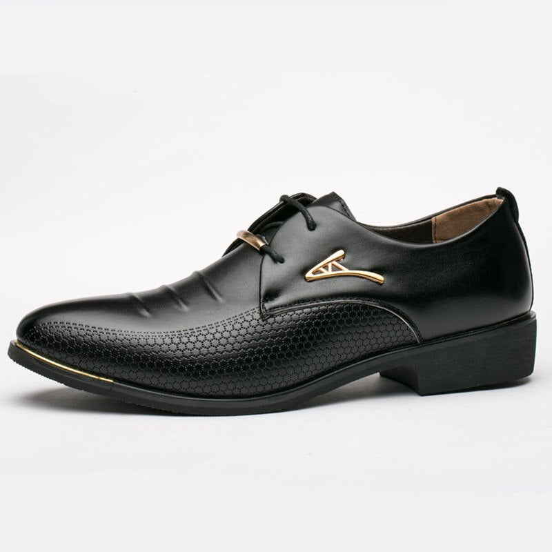 Luxury Men's Patent Leather Oxford Formal Shoes 👞✨