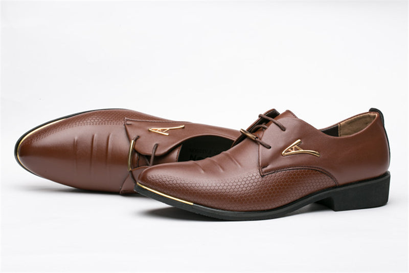 Luxury Men's Patent Leather Oxford Formal Shoes 👞✨