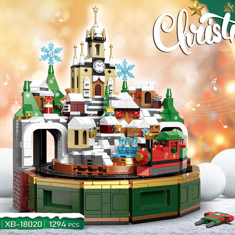 Christmas Castle Music Box Building  | Block Toys