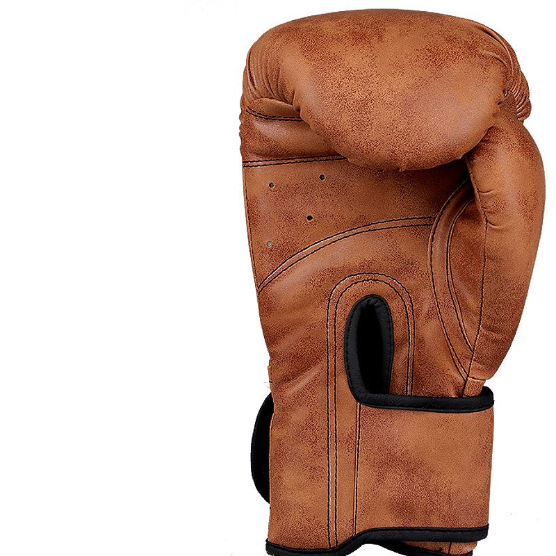 Vintage PU Leather Boxing Gloves With Foami Liner